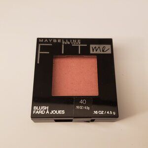 40 Peach Maybelline New York Fit Me Blush Pressed Powder Shade 40 .16oz Sealed